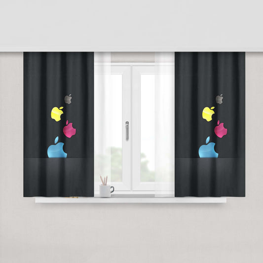 Apple Retina Peach Skin Window Curtains