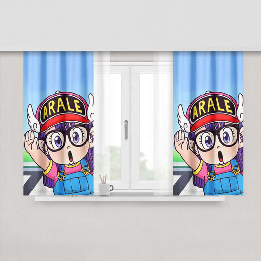 Arale Chan Episode 1 Peach Skin Window Curtains
