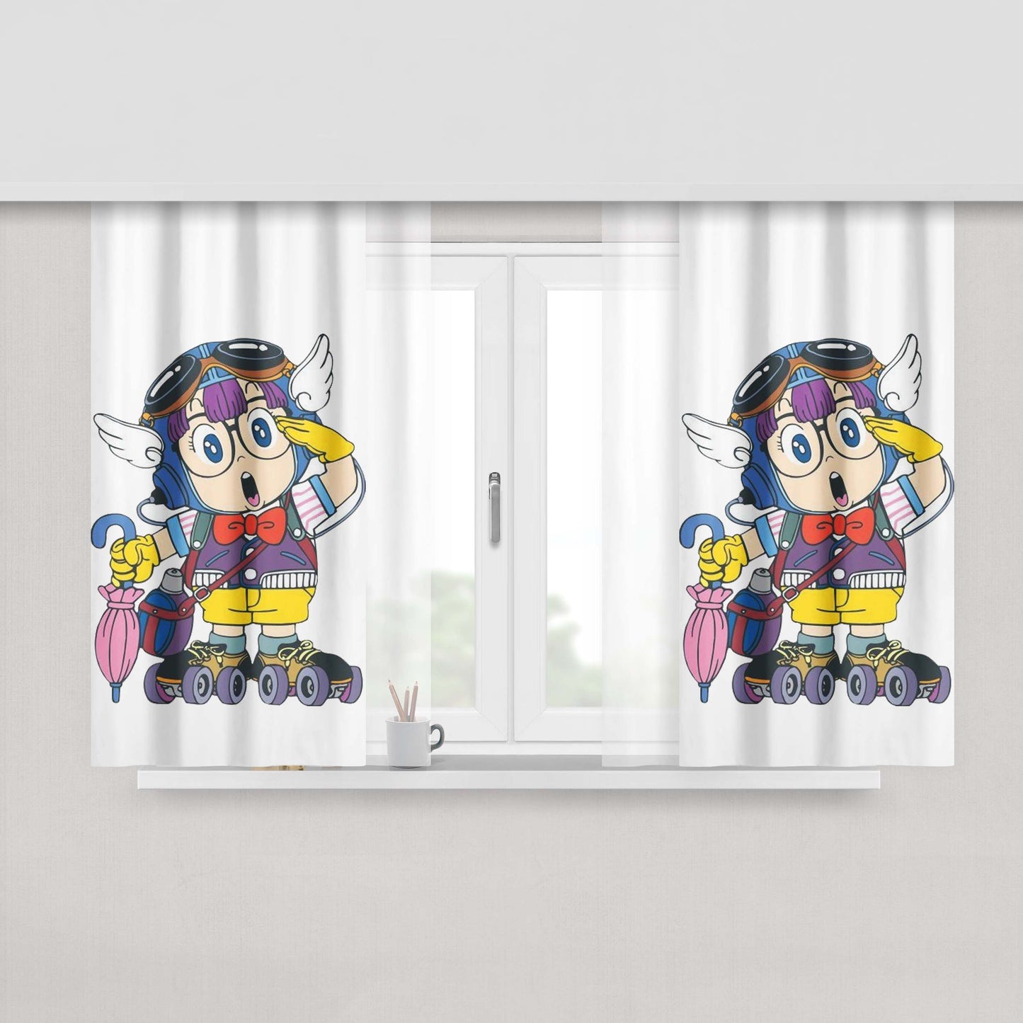 Arale Chan Peach Skin Window Curtains