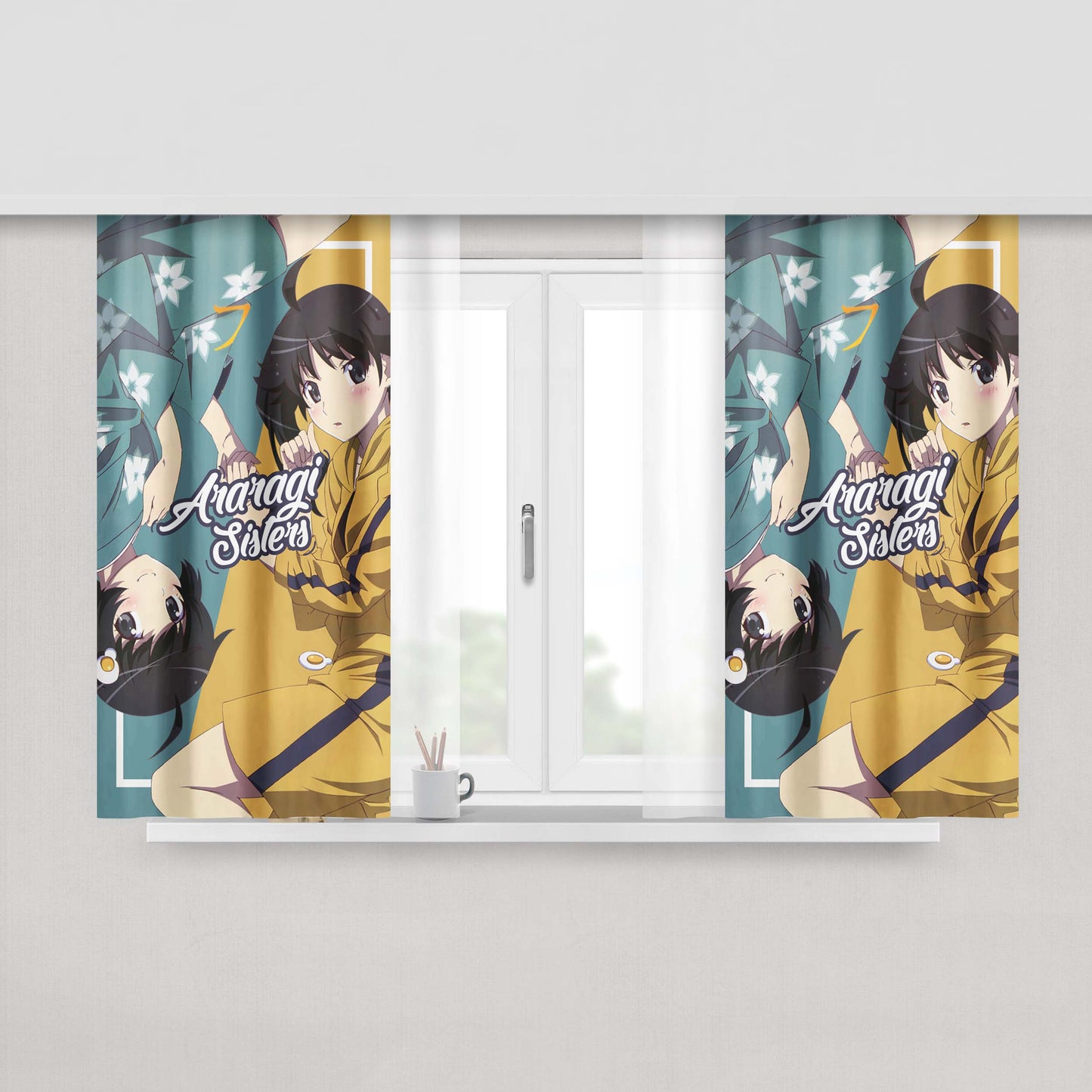 Araragi Sisters Peach Skin Window Curtains