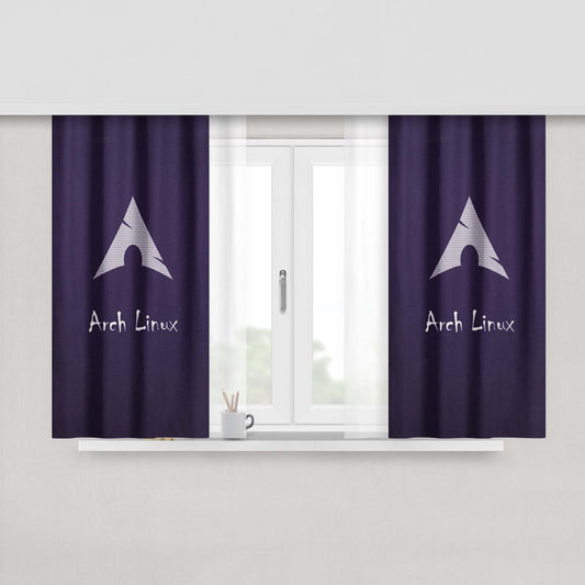 Arch Linux Peach Skin Window Curtains