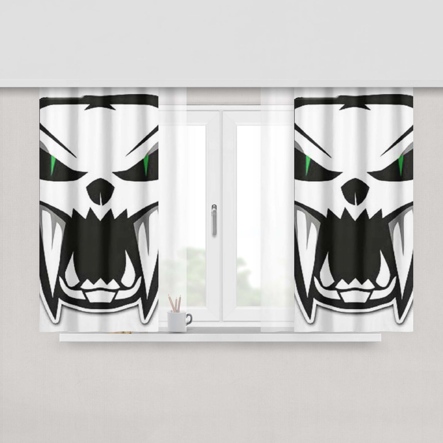 Arctic Cat Logo Peach Skin Window Curtains