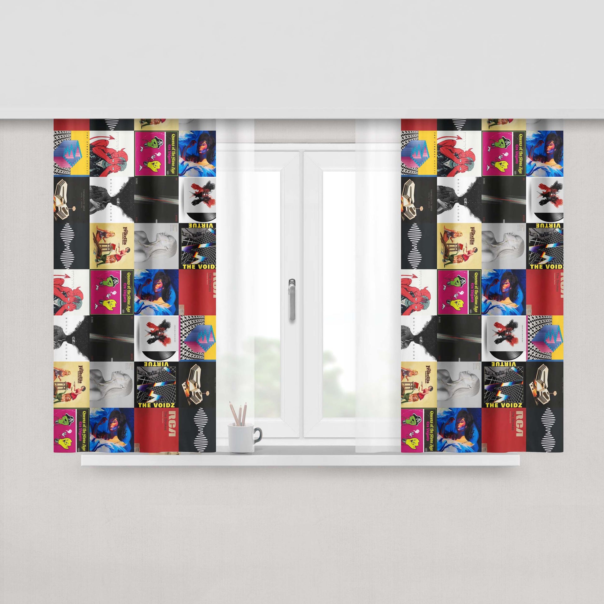 Arctic Monkey The Stroke Albu Peach Skin Window Curtains
