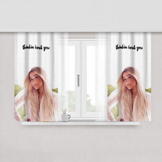 Ariana Granda Thinkin Bout You Peach Skin Window Curtains