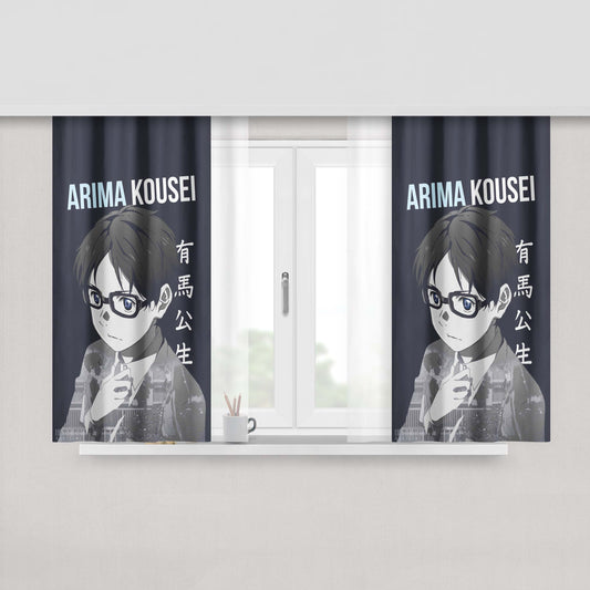 Arima Kousei V2 Peach Skin Window Curtains