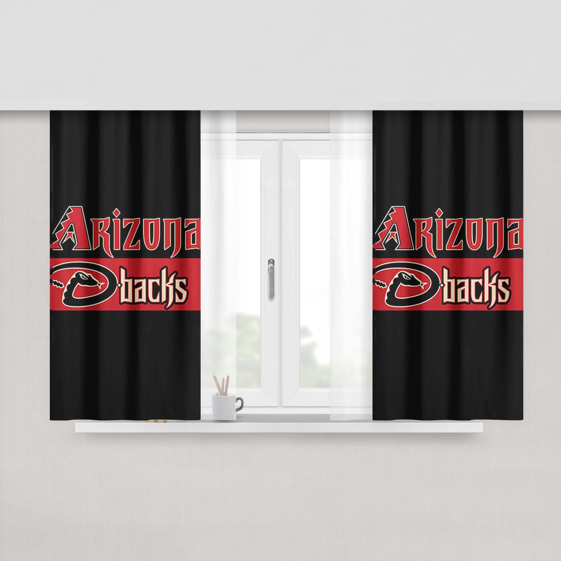 Arizona Backs Peach Skin Window Curtains