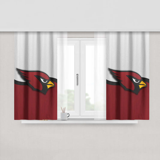Arizona Cardinals Logo Jersey Peach Skin Window Curtains