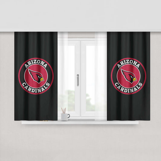 Arizona Cardinals Peach Skin Window Curtains