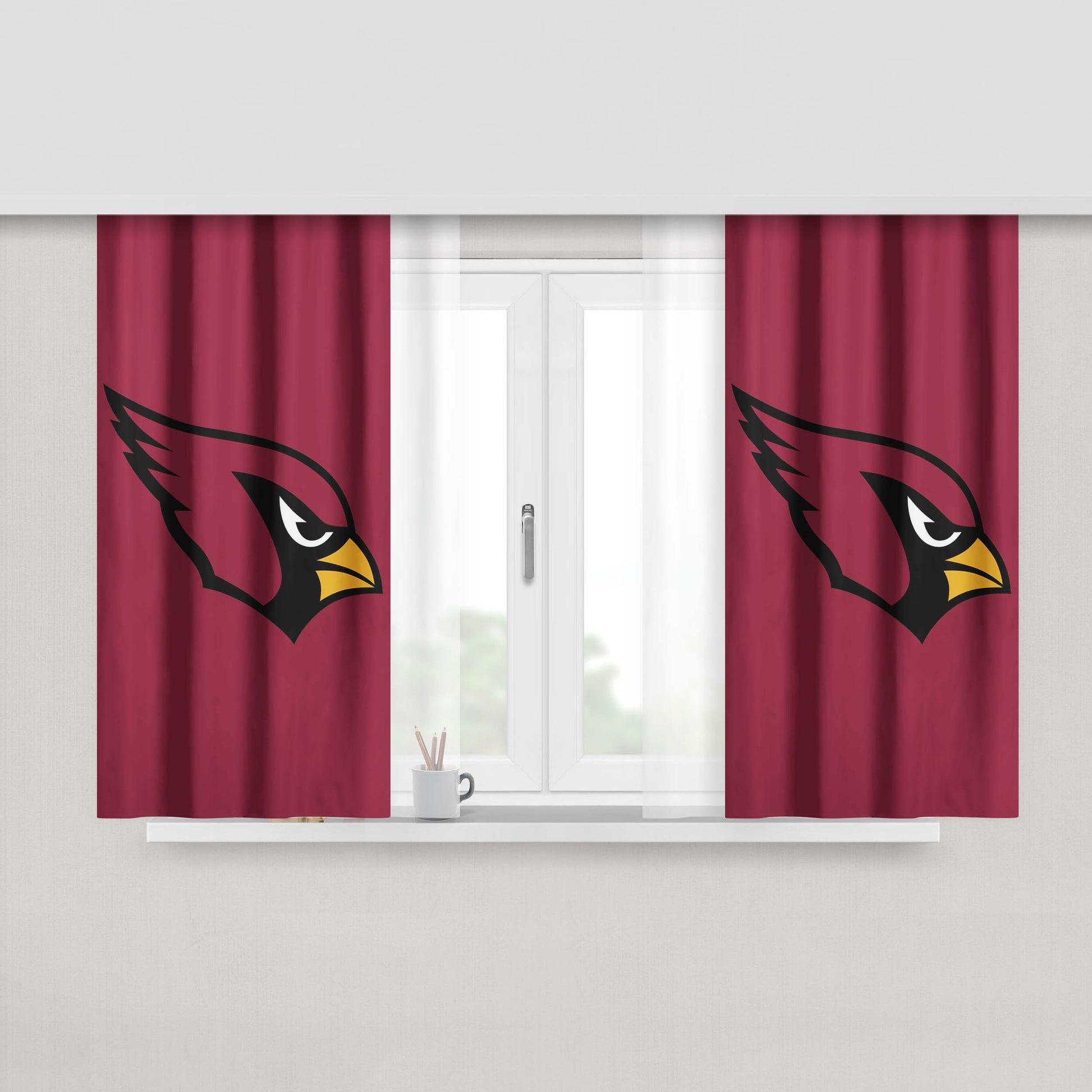 Arizona Cardinalss Peach Skin Window Curtains
