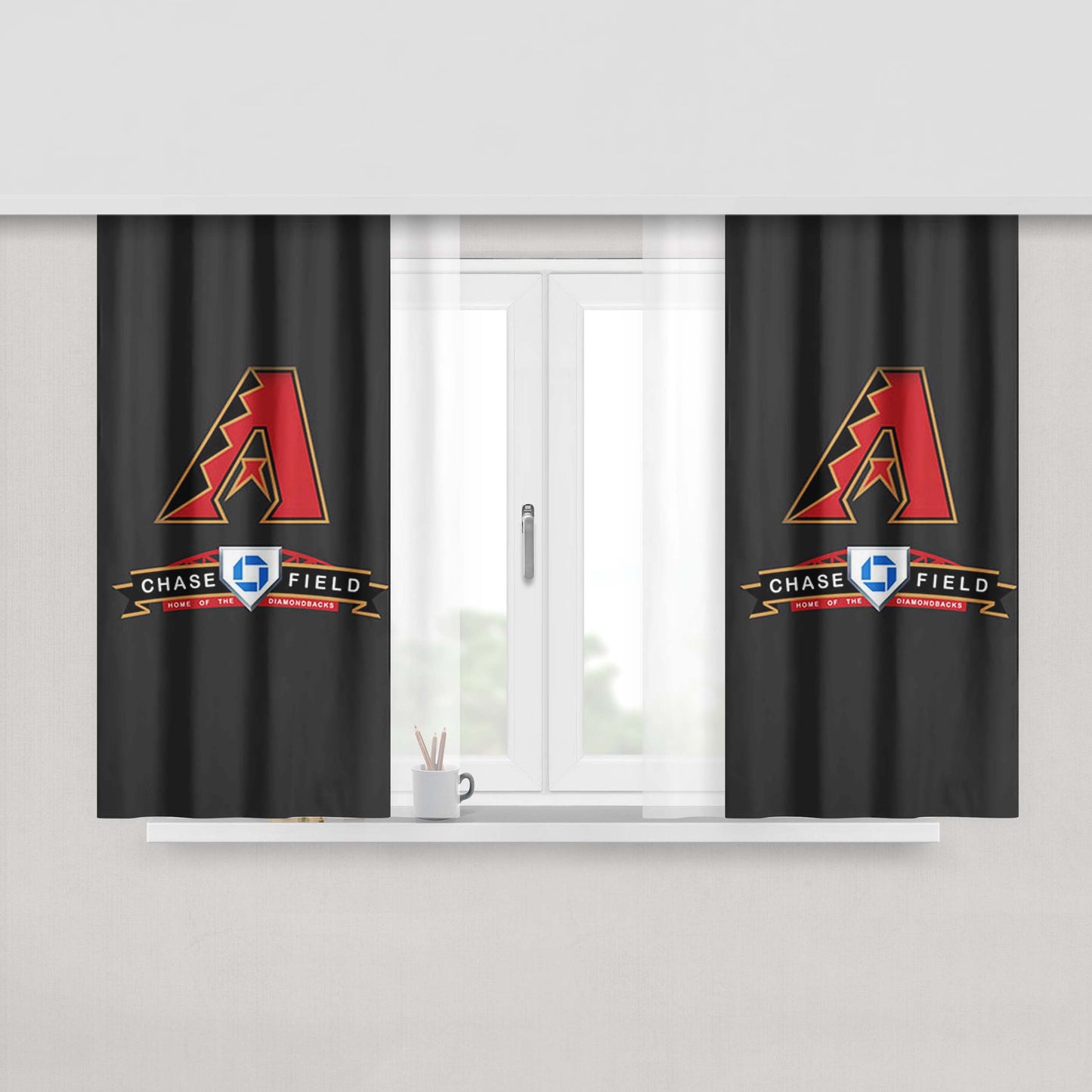 Arizona Chase Field Peach Skin Window Curtains