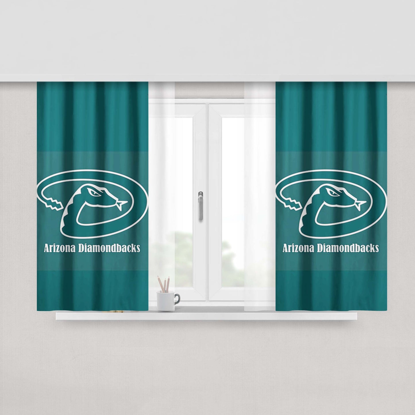 Arizona White Diamond Peach Skin Window Curtains