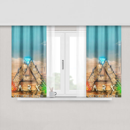 Ark Survival Evolved Scorched Earth Peach Skin Window Curtains
