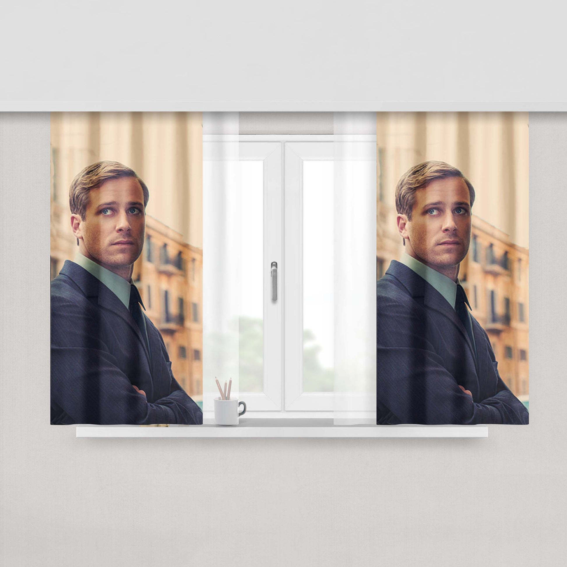 Armie Hammer Suit Peach Skin Window Curtains