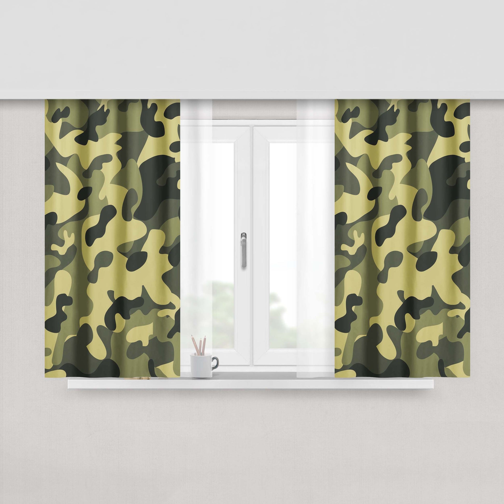Army Recruitment Loki Peach Skin Window Curtains