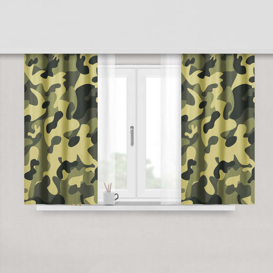 Army Recruitment Loki Peach Skin Window Curtains
