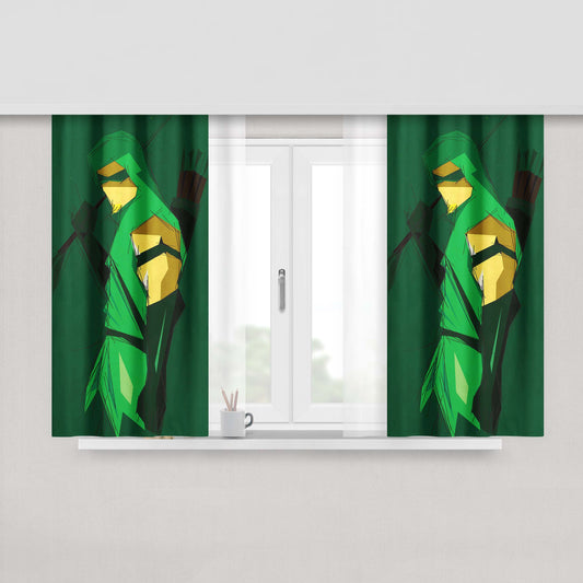 Arrow Vector Peach Skin Window Curtains