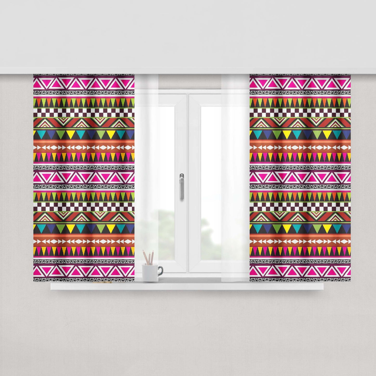 Art Carpet Peach Skin Window Curtains