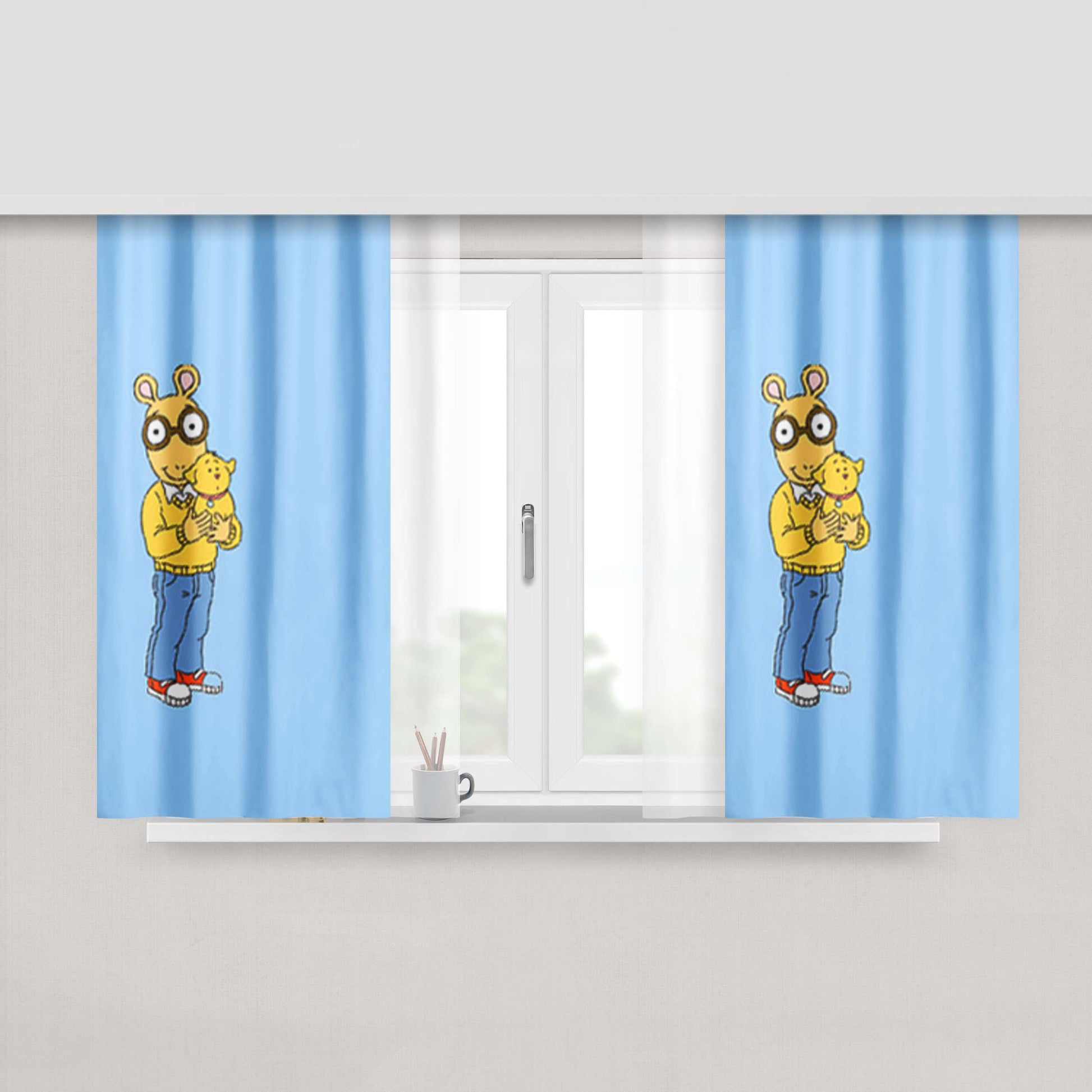 Arthur Tv Show Peach Skin Window Curtains