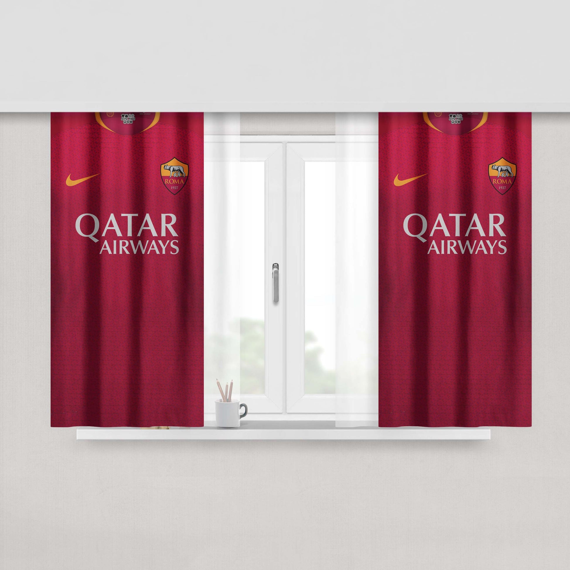 As Roma T-Shirt Peach Skin Window Curtains