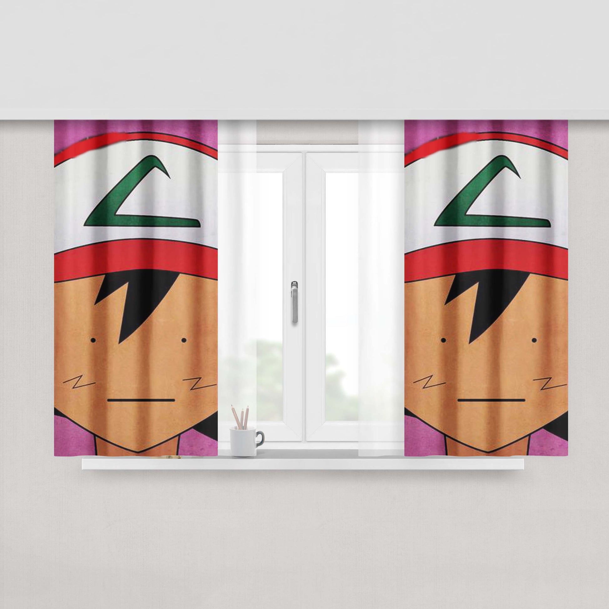 Ash Ditto Peach Skin Window Curtains