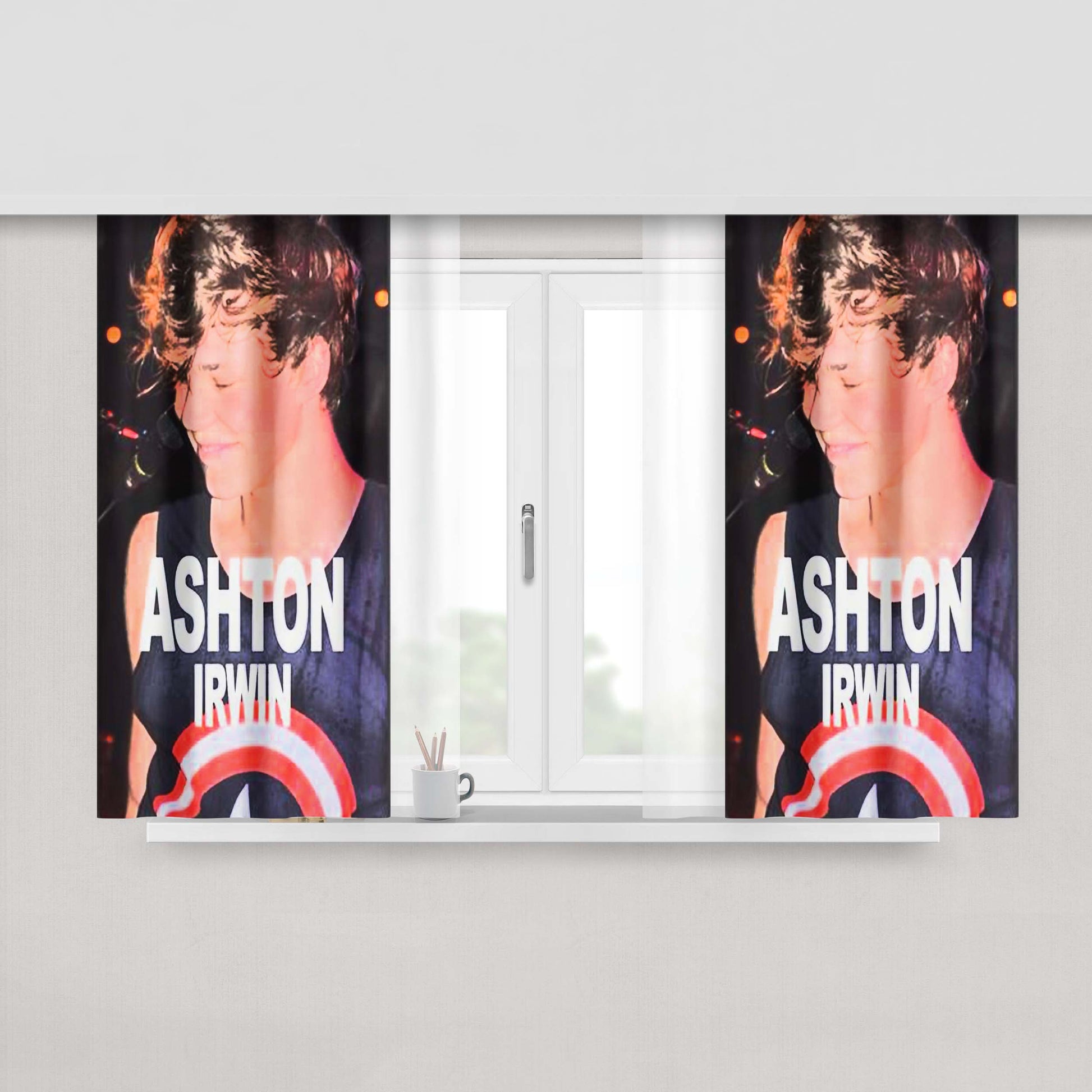 Ashton Irwin Ash 5 Sos Peach Skin Window Curtains