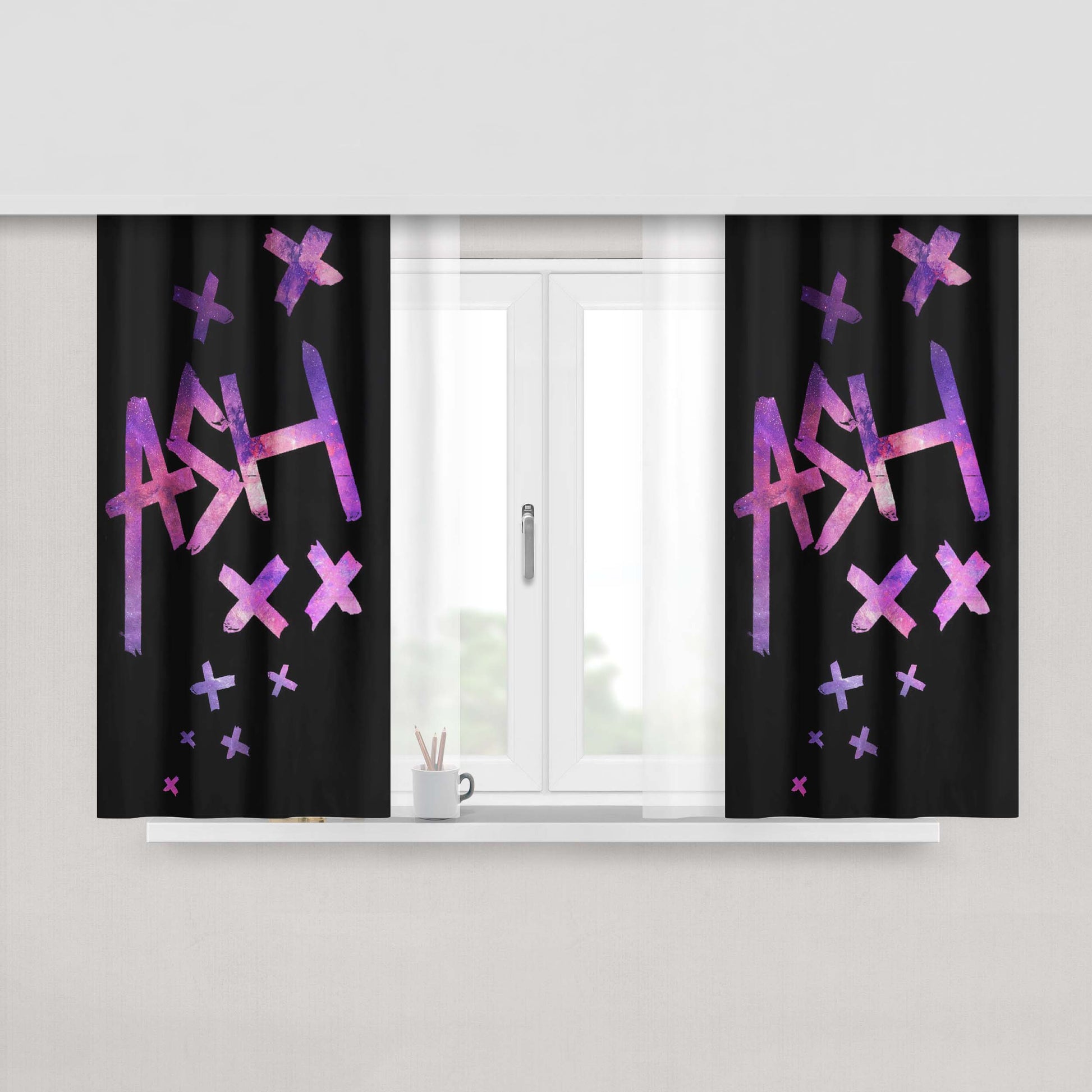 Ashton Irwin Ash 5Sos Peach Skin Window Curtains