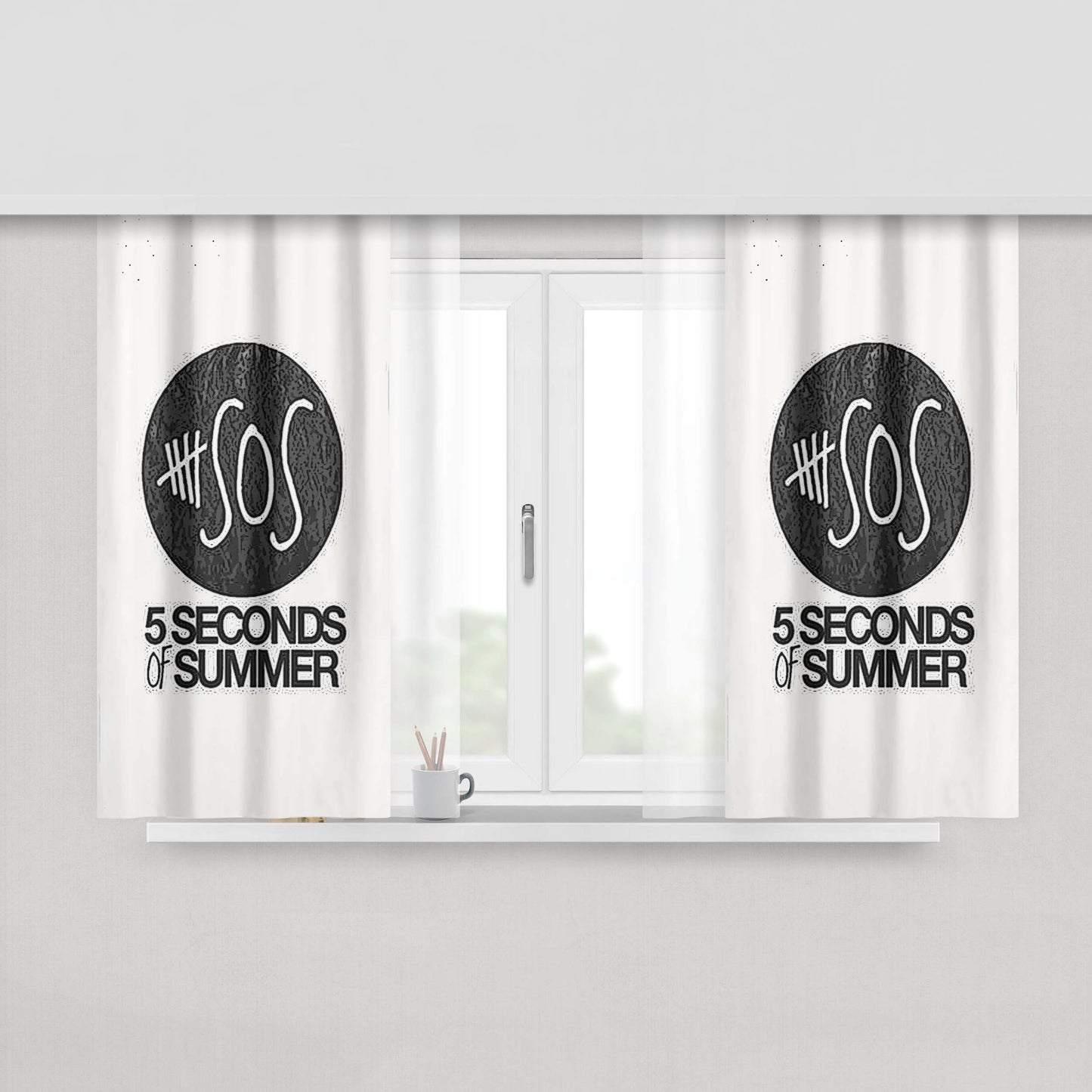 Ashton Irwin Peach Skin Window Curtains