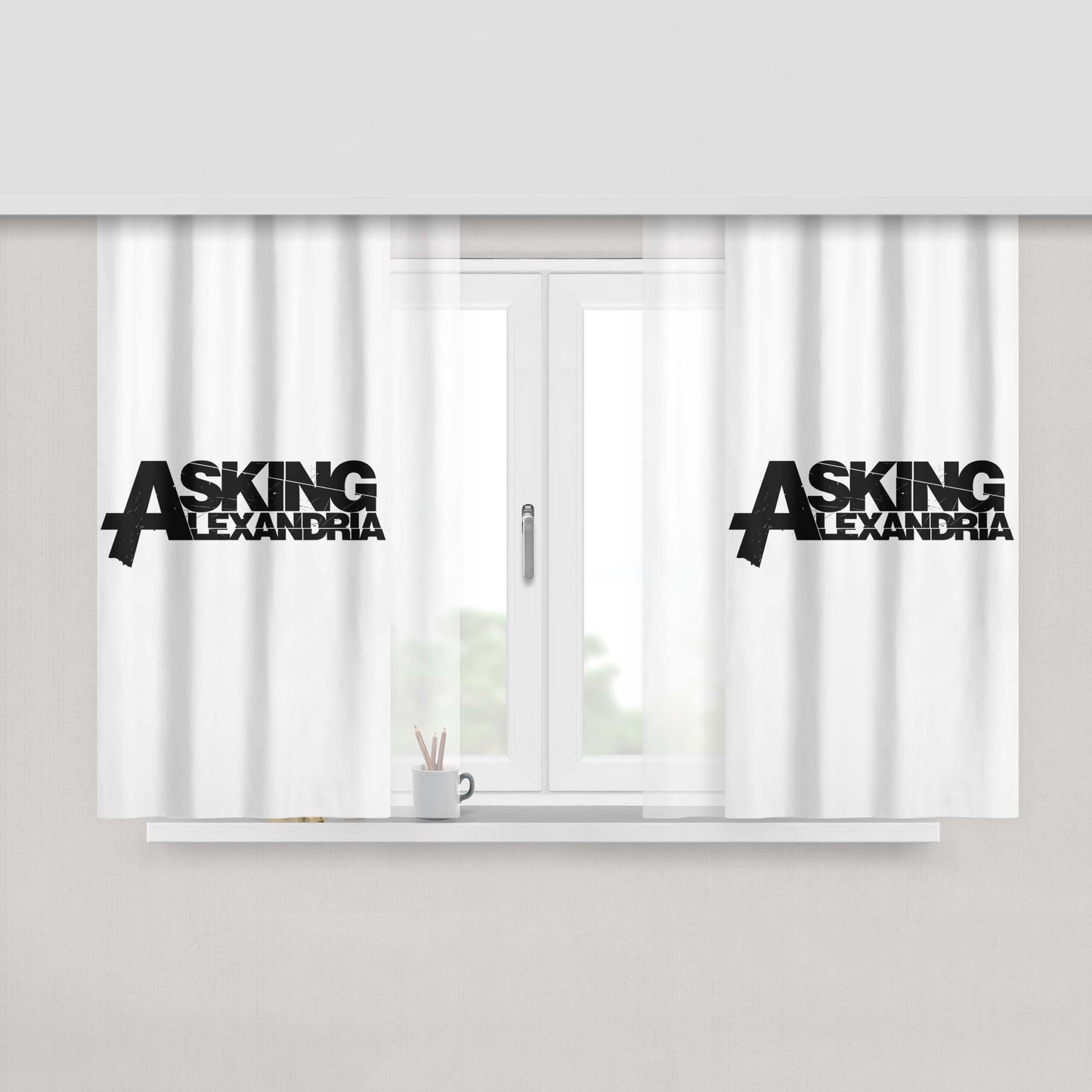 Asking Aleaxndria Peach Skin Window Curtains