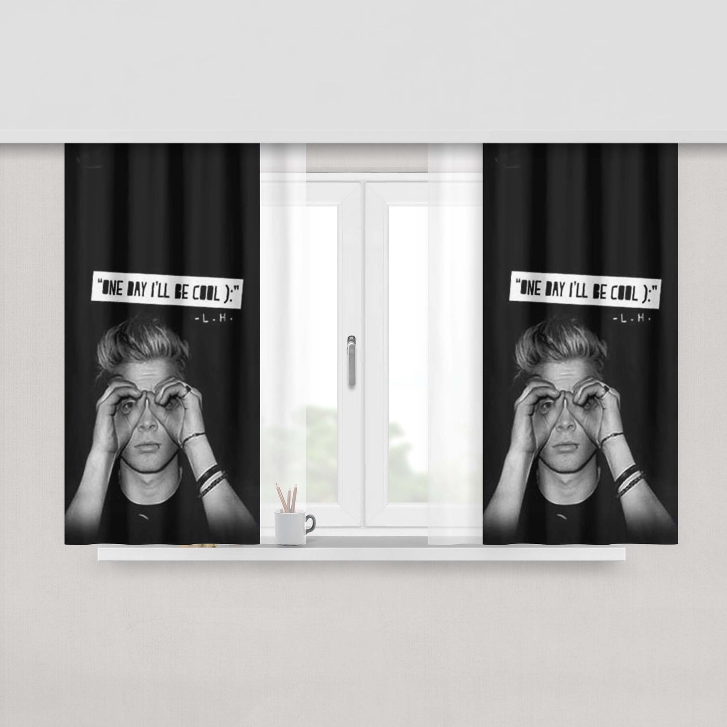 Aston Irwin One Day Peach Skin Window Curtains