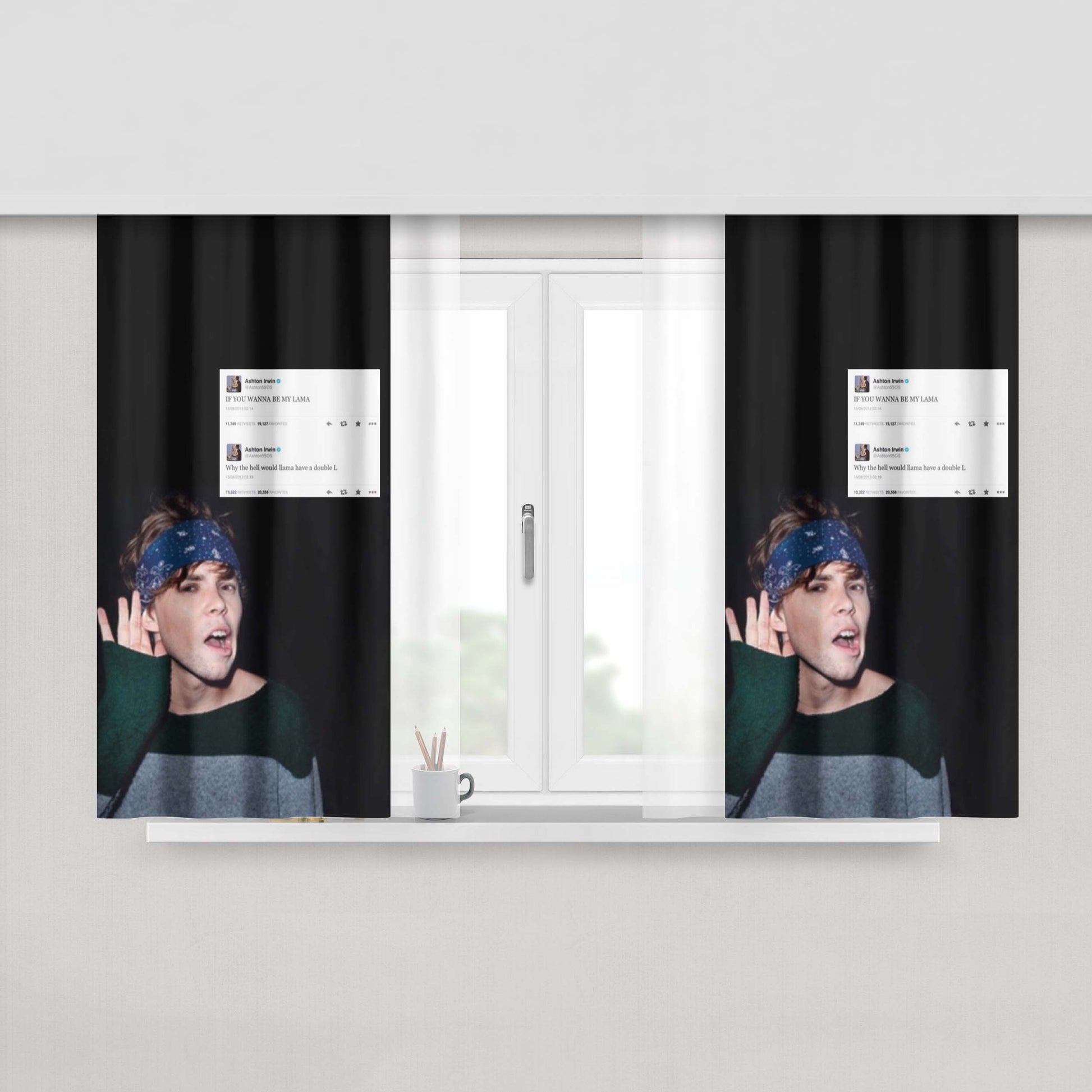 Aston Irwin What A Nob Peach Skin Window Curtains