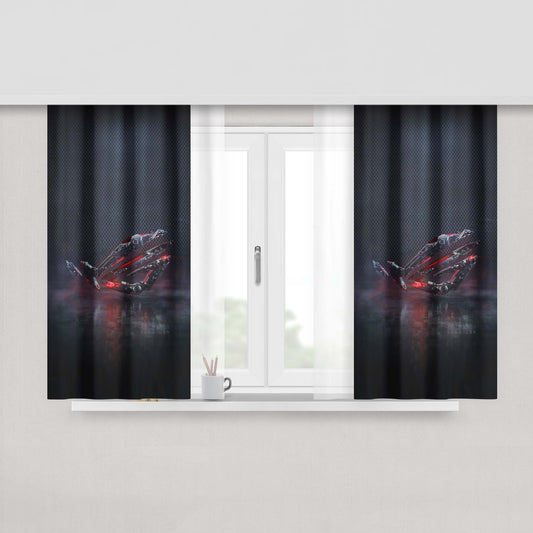 Asus Rog Eye Peach Skin Window Curtains