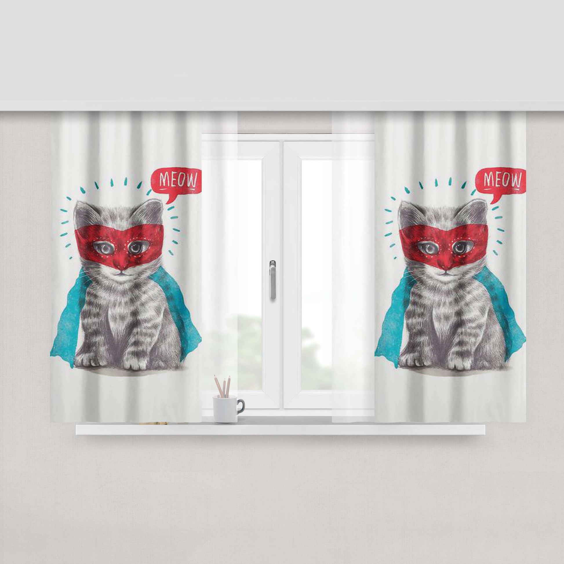 At Your Service Peach Skin Window Curtains