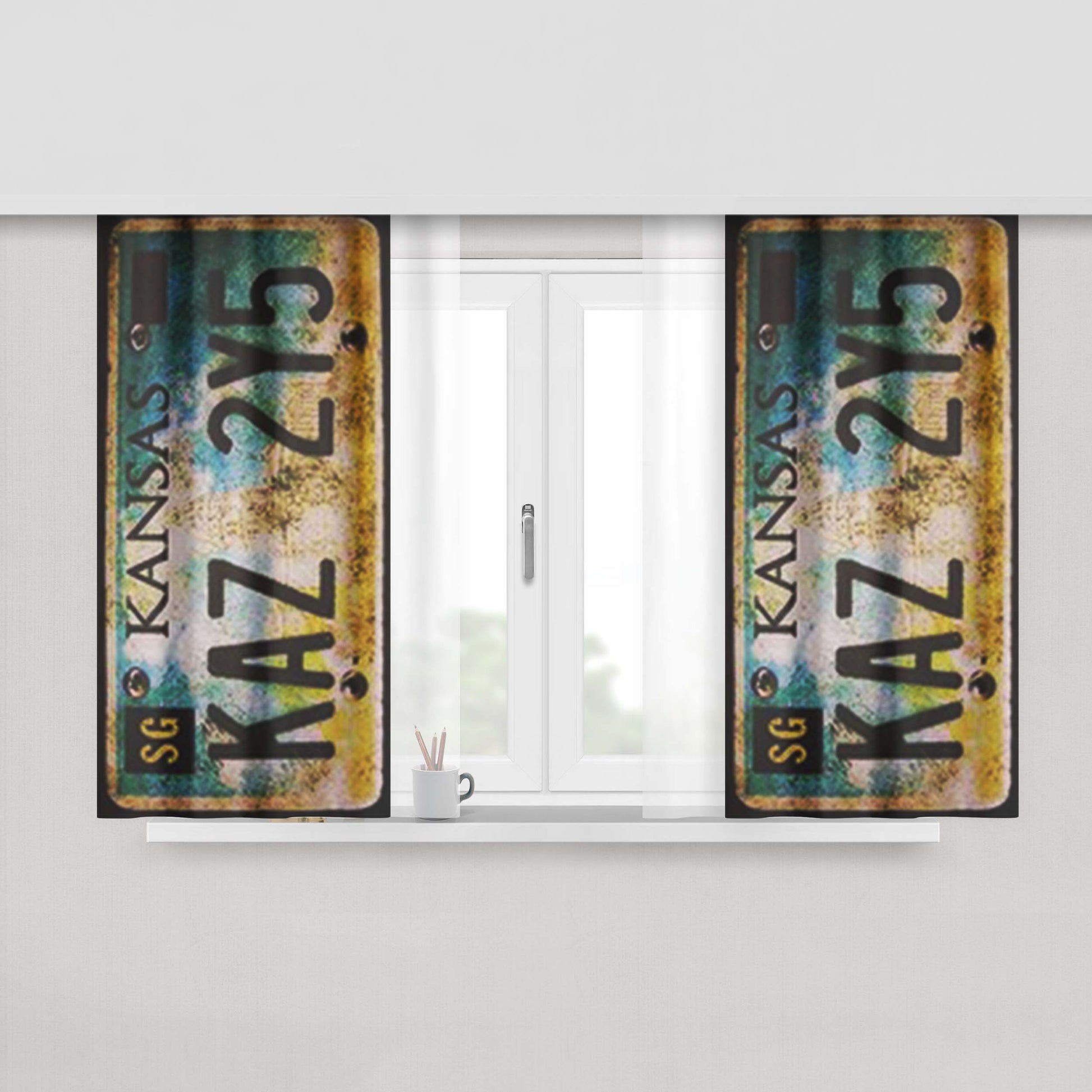 Ate-144 Peach Skin Window Curtains