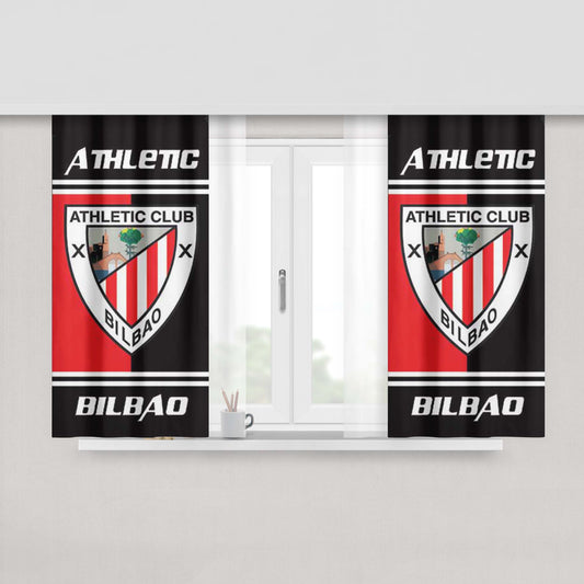 Athletic Club Bilbao Logo Peach Skin Window Curtains