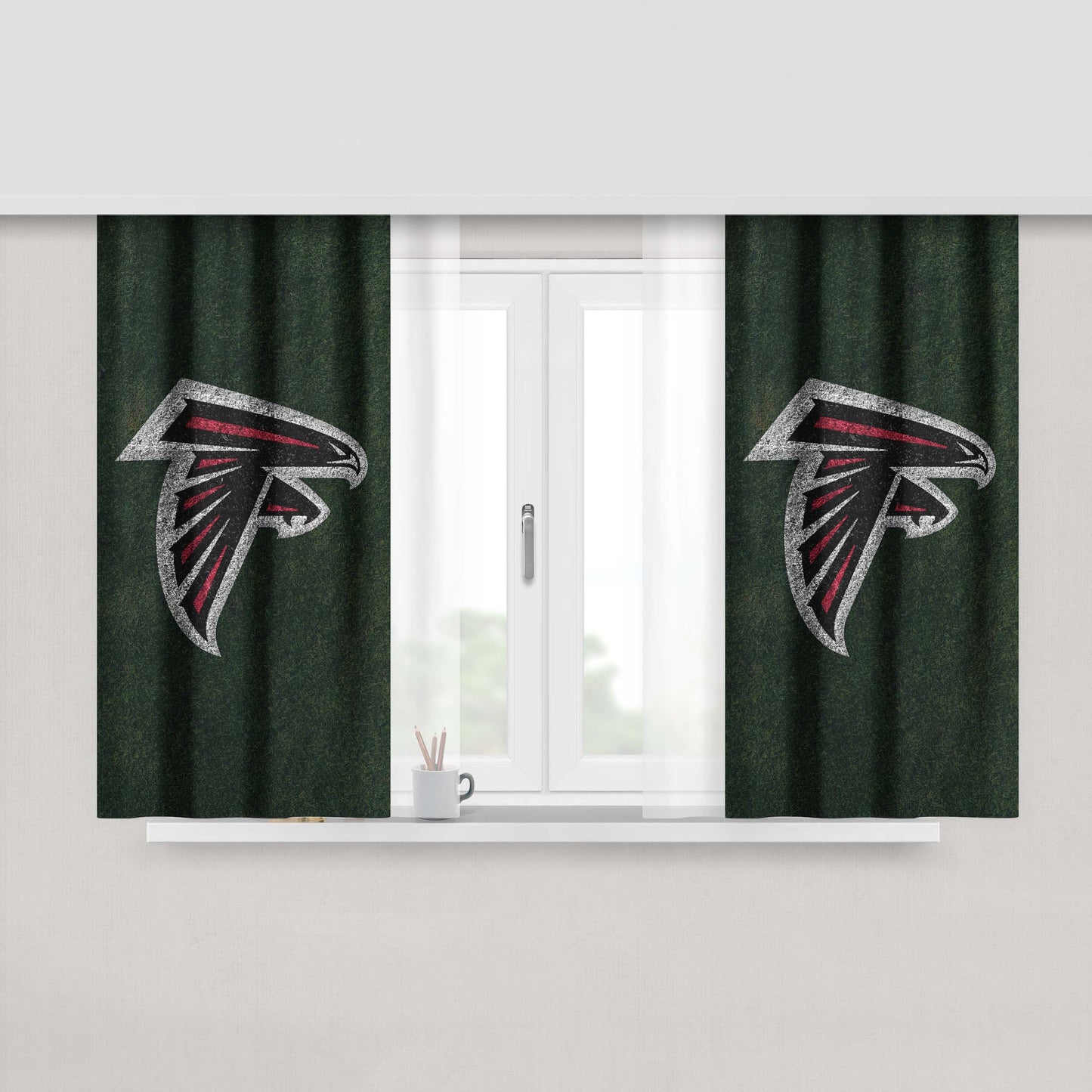 Atl Grass Mobile Peach Skin Window Curtains