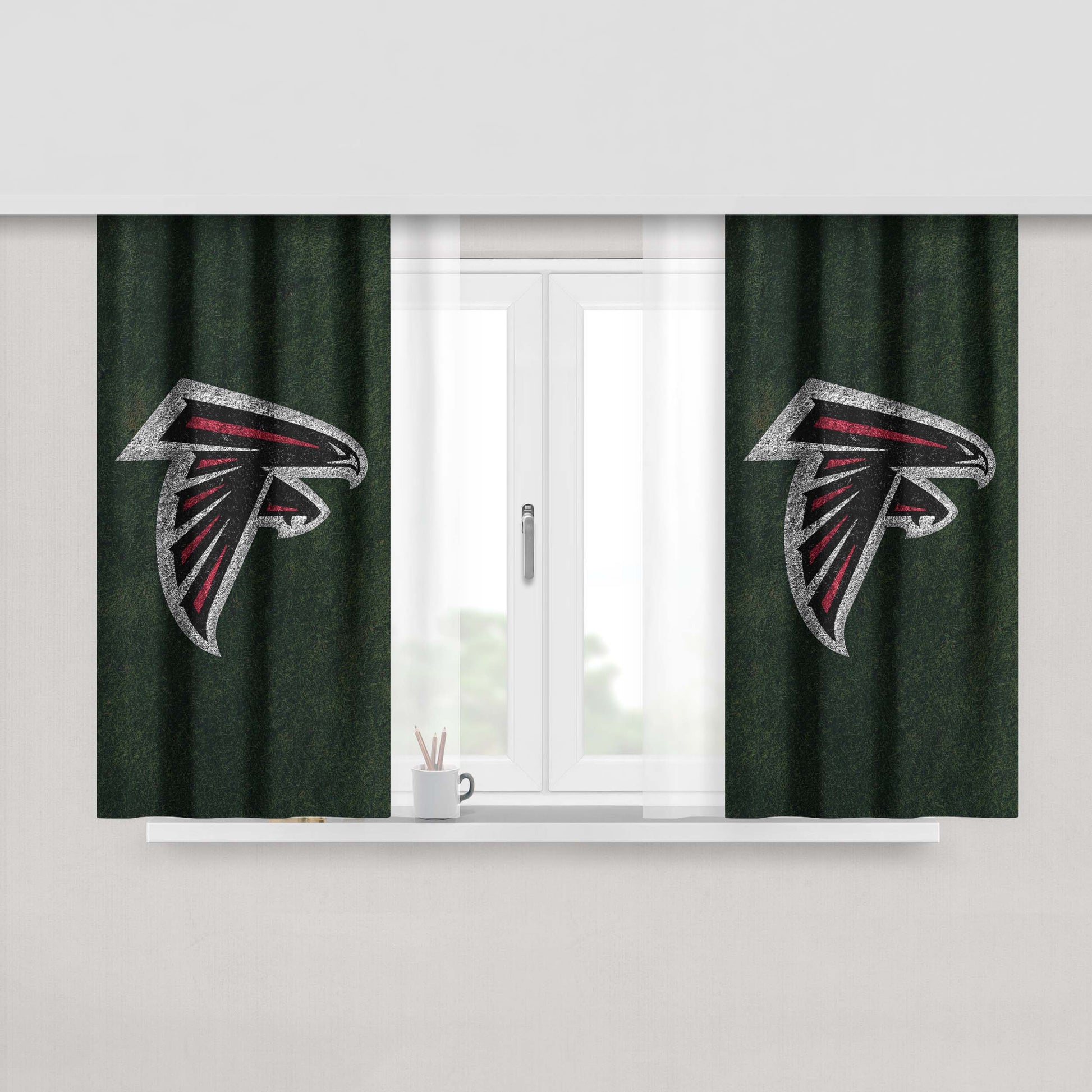 Atl Grass Mobile Peach Skin Window Curtains