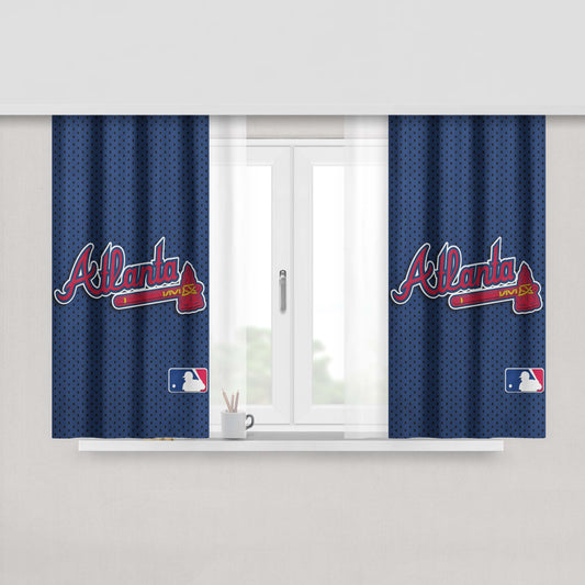 Atlanta Braves Wallpaper Iphone Peach Skin Window Curtains