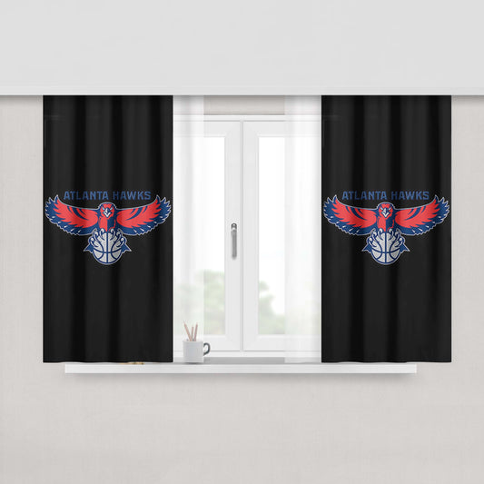 Atlanta Hawks Flight Peach Skin Window Curtains