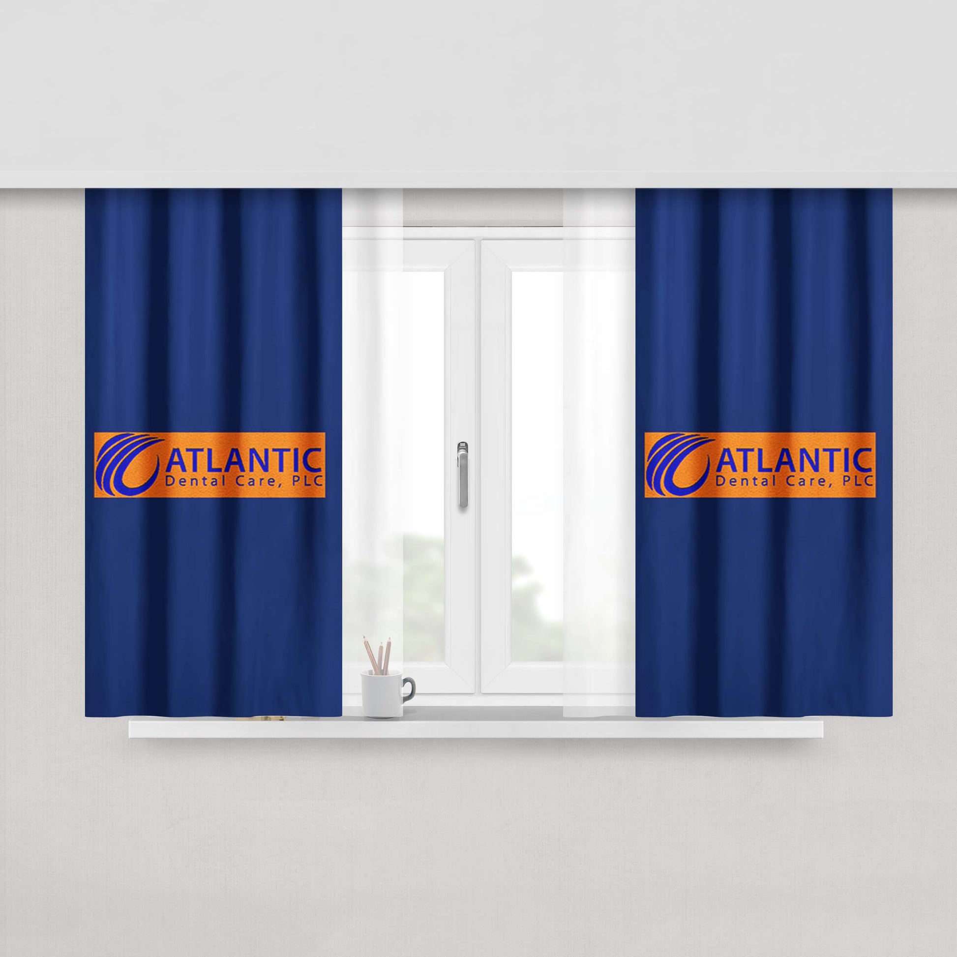 Atlantic Dentalm Care Peach Skin Window Curtains