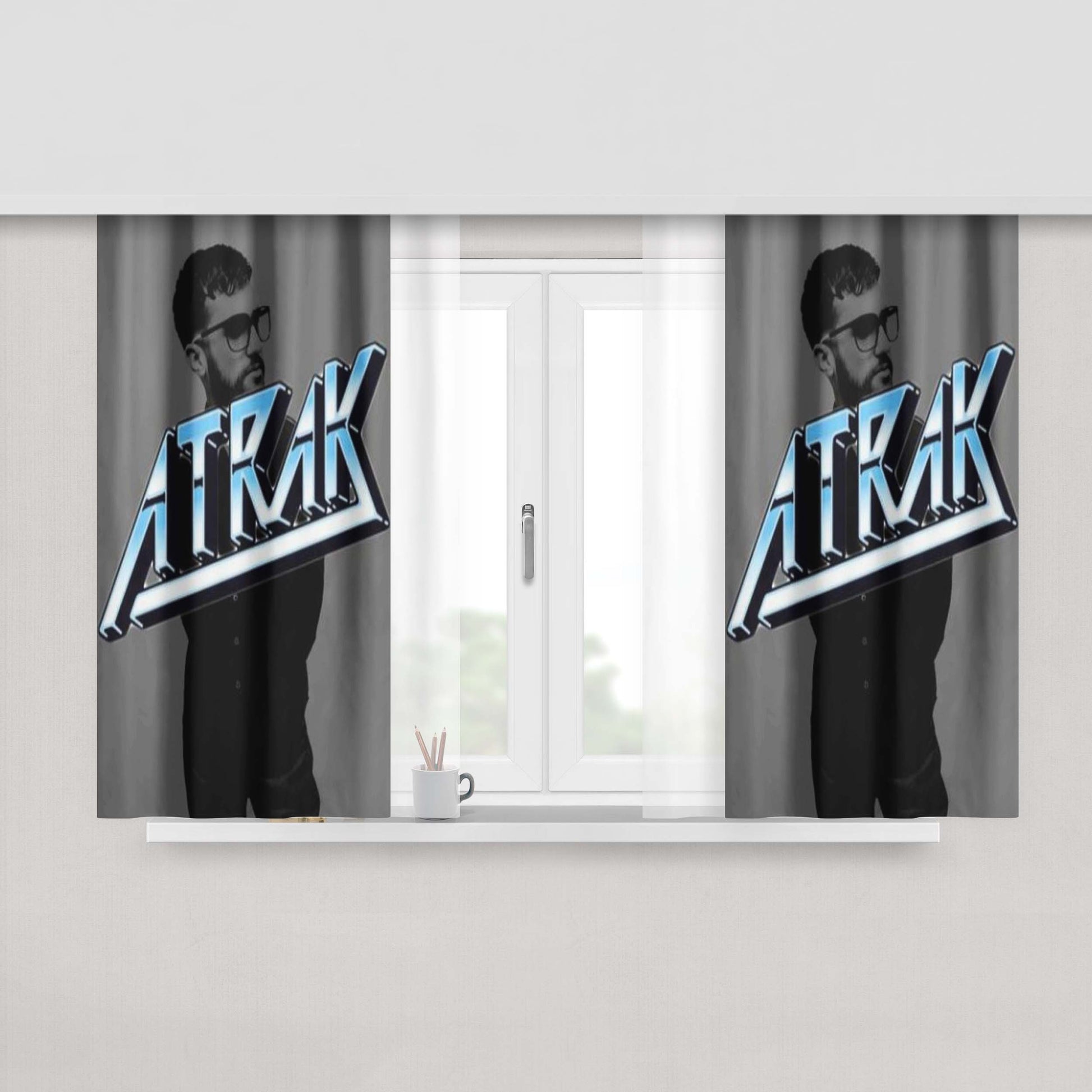 Atrak Peach Skin Window Curtains