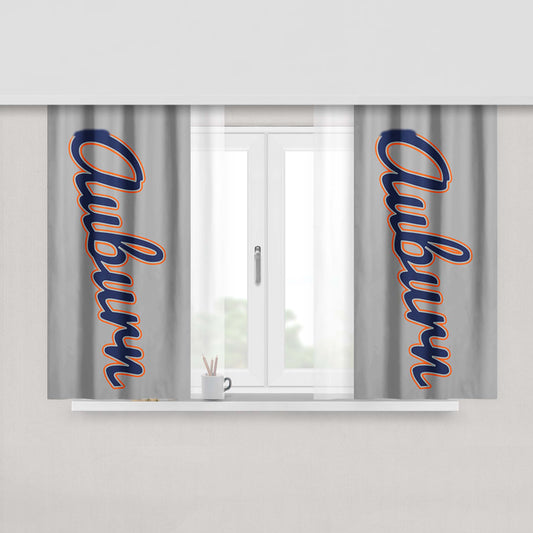 Auburn Peach Skin Window Curtains