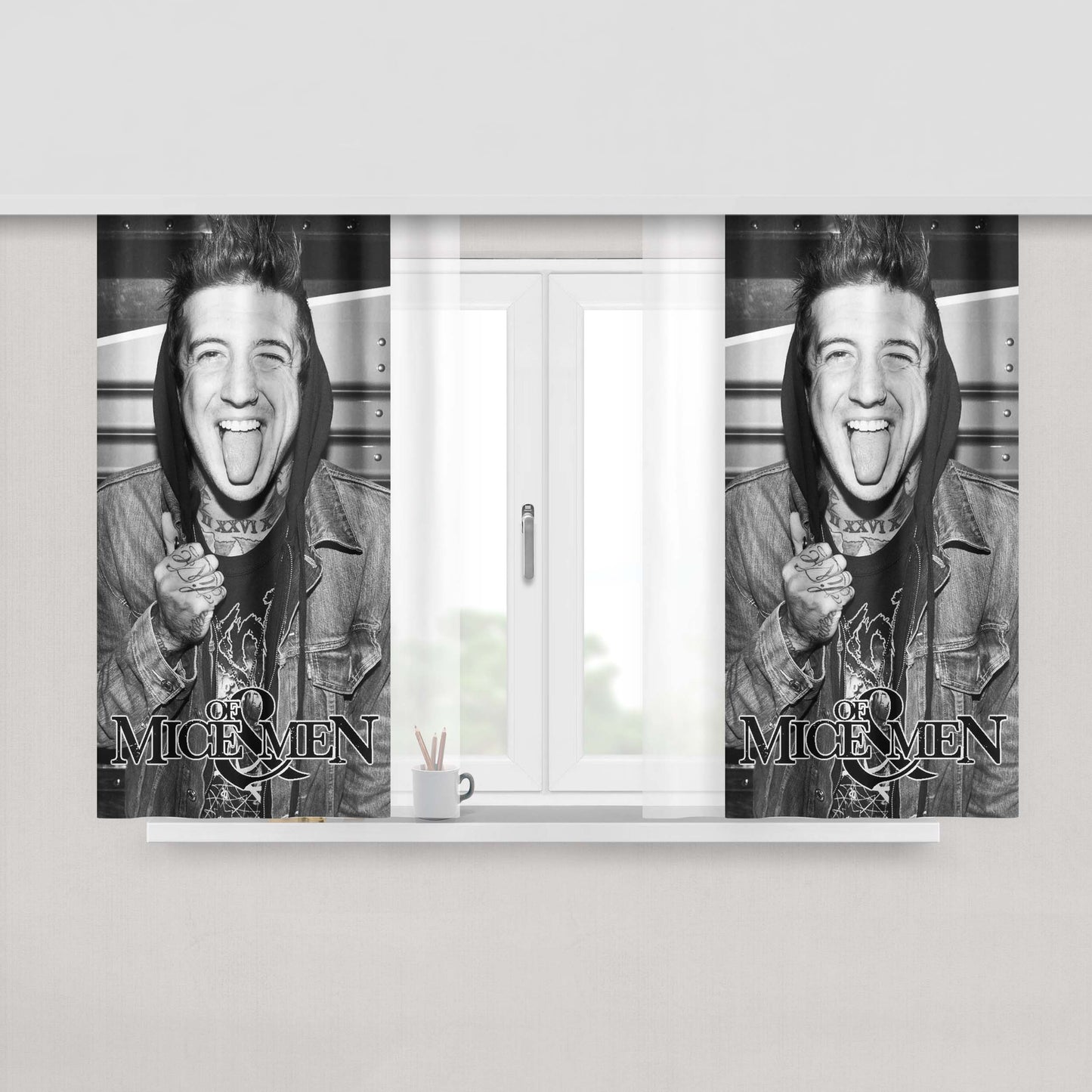 Austin Carlile Of Mice And Men Peach Skin Window Curtains