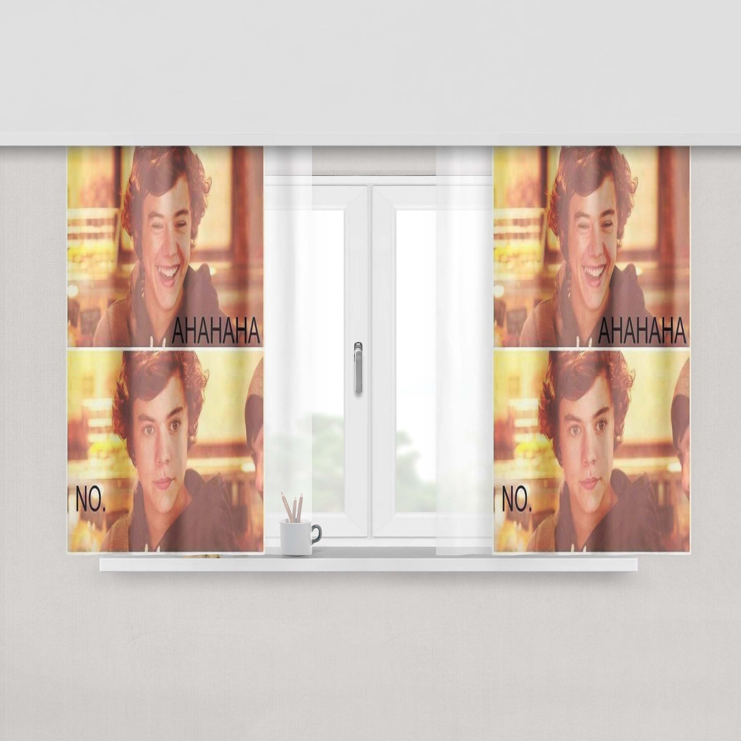 Austin Mahone Missing My Love Peach Skin Window Curtains