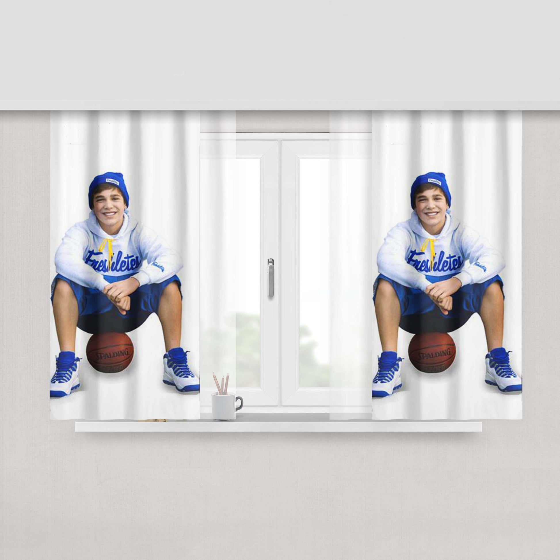 Austin Mahone Peach Skin Window Curtains