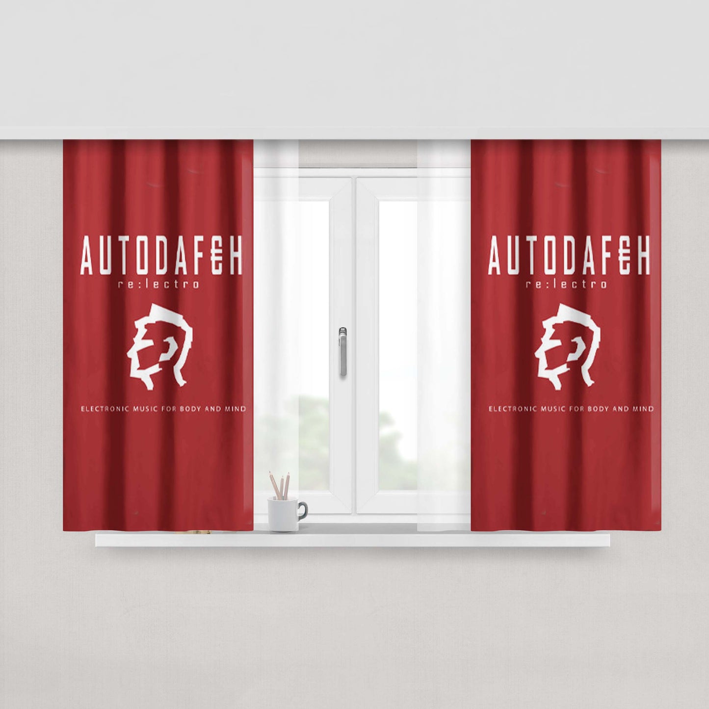 Autodafeh Discogs Electronic Music Peach Skin Window Curtains