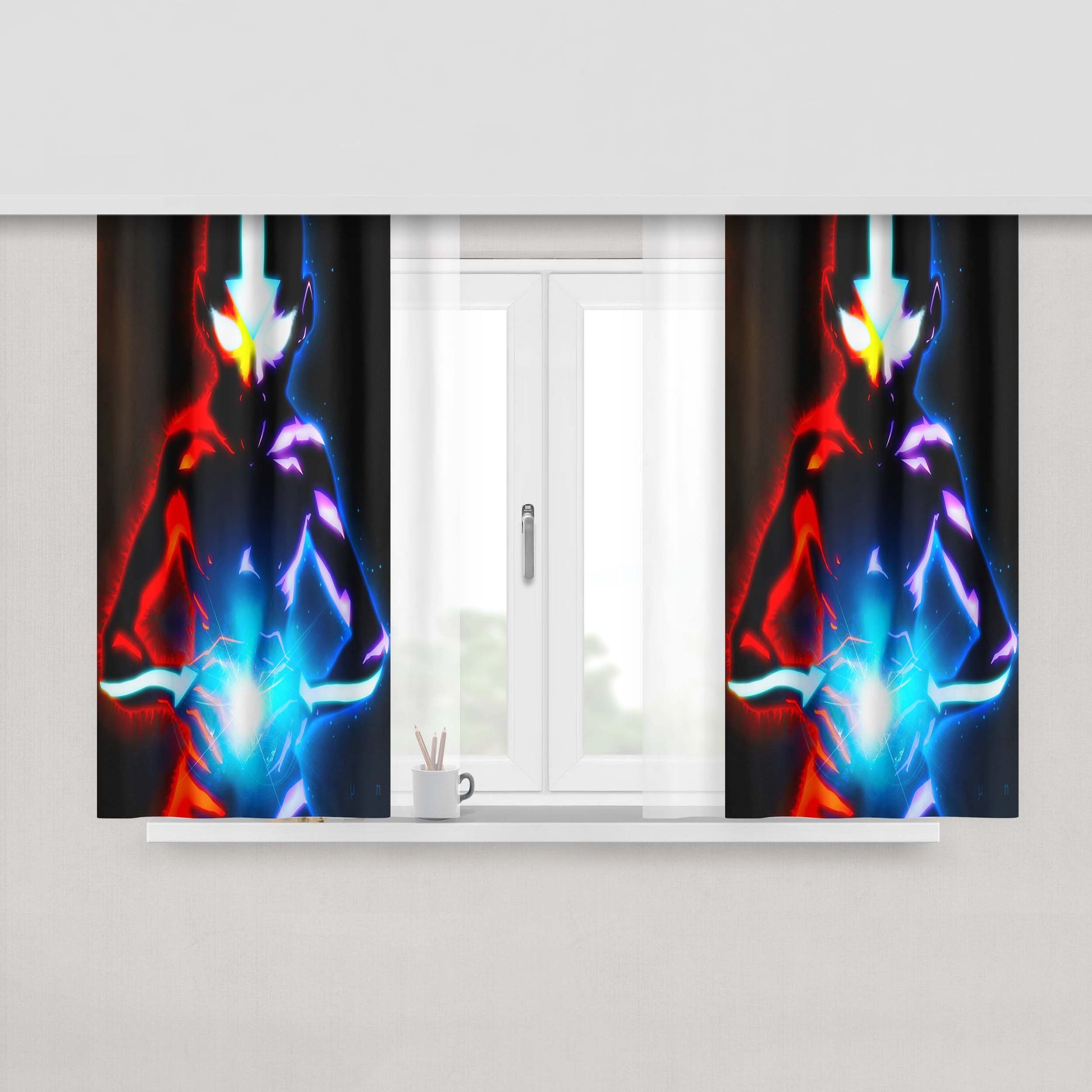 Avatar Aang Peach Skin Window Curtains