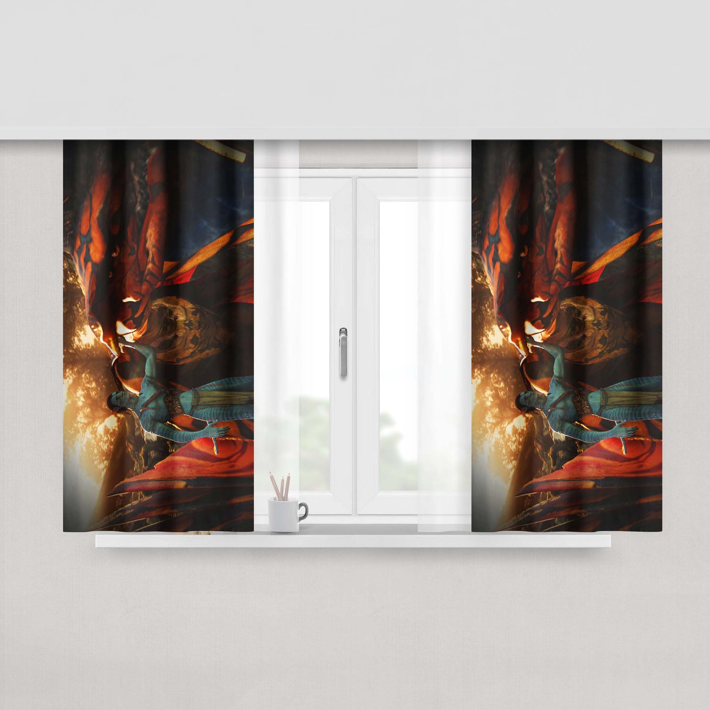 Avatar Toruk Maktau The Great Leonopteryx Peach Skin Window Curtains