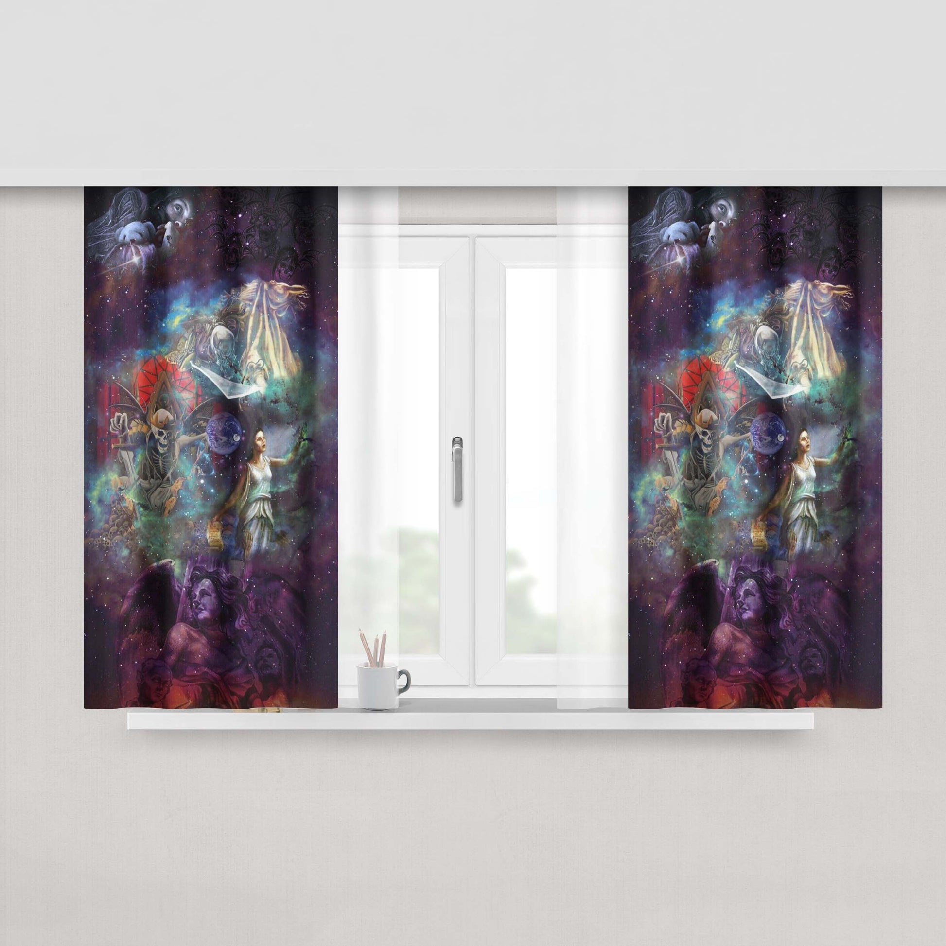 Avenged Sevenfold A7X Peach Skin Window Curtains