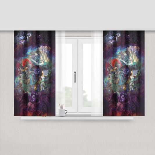 Avenged Sevenfold A7X Peach Skin Window Curtains