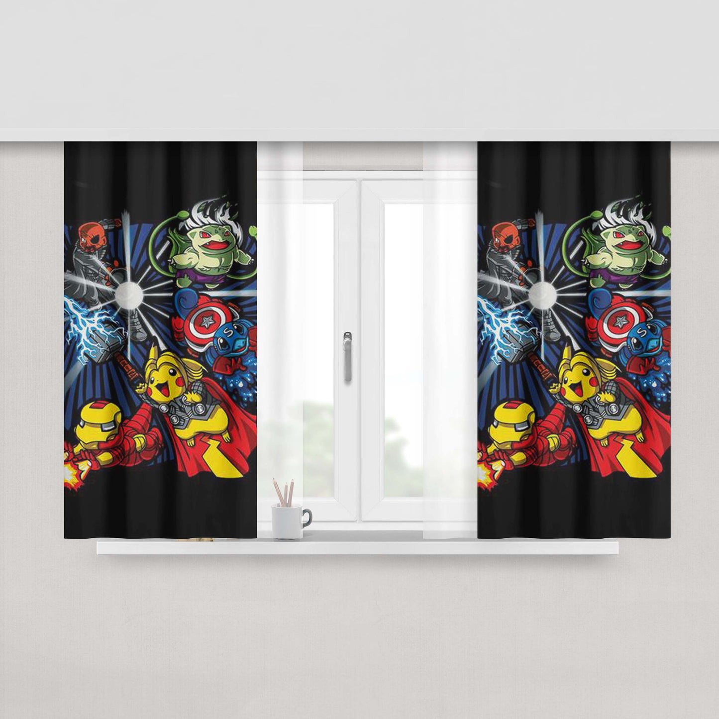Avengermon Peach Skin Window Curtains